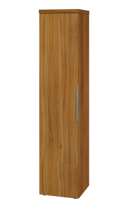 SIN 5 - 4D kancelářská skříň, 1-dveřová, levá, 1820x400x400, ořech světlý